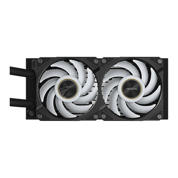 GIGABYTE AORUS WATERFORCE X II 240 Refrigerador Líquido CPU AIO - Pantalla LCD, 2x Ventiladores ARGB 120mm, Compatible Intel LGA 1851 y AMD AM5, TDP 300W