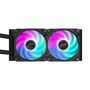 Gigabyte AORUS WATERFORCE X II 240 Refrigeración líquida CPU - 2 ventiladores ARGB 120mm, pantalla LCD, Intel LGA 1700 y AMD AM5
