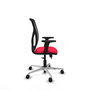 PIQUERAS Y CRESPO Silla de oficina Motilla con mecanismo Sincro/Traslack Rojo y Negro