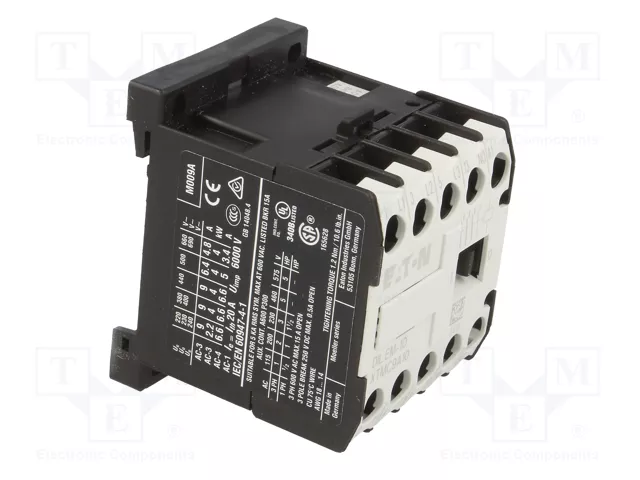 EATON ELECTRIC Contactor DILEM 3-polar 230VAC 8,8A