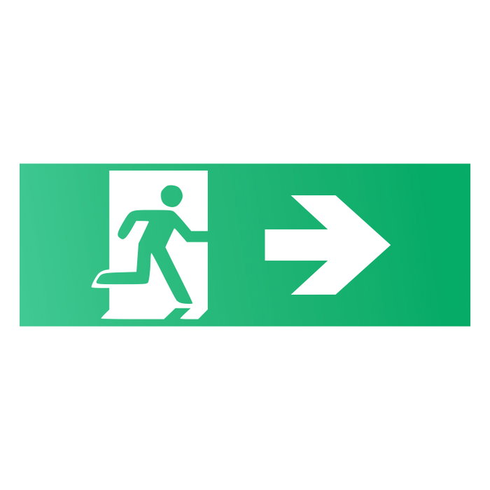 Pictograma para Emergencia Flecha Derecha Pictograma para Emergencia Flecha Derecha