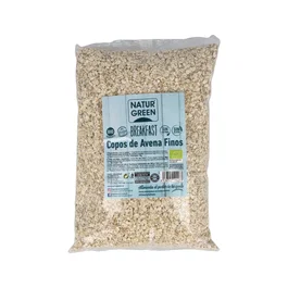 NATURGREEN Copos De Avena Finos SG 1Kg Bio Sin Gluten Sin Lactosa