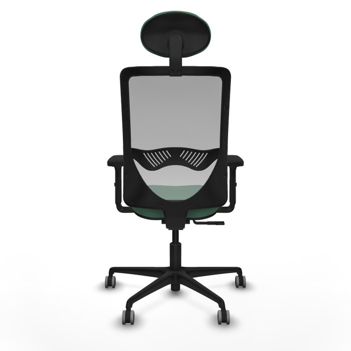 PIQUERAS Y CRESPO Silla de oficina Zulema con mecanismo Sincro, Verde esmeralda y Gris PIQUERAS Y CRESPO Silla de oficina Zulema con mecanismo Sincro, Verde esmeralda y Gris