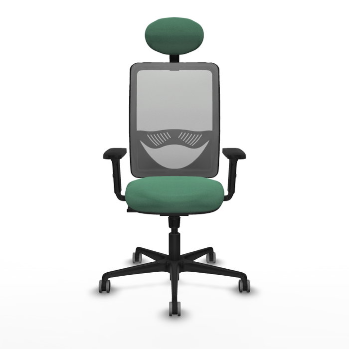 PIQUERAS Y CRESPO Silla de oficina Zulema con mecanismo Sincro, Verde esmeralda y Gris PIQUERAS Y CRESPO Silla de oficina Zulema con mecanismo Sincro, Verde esmeralda y Gris