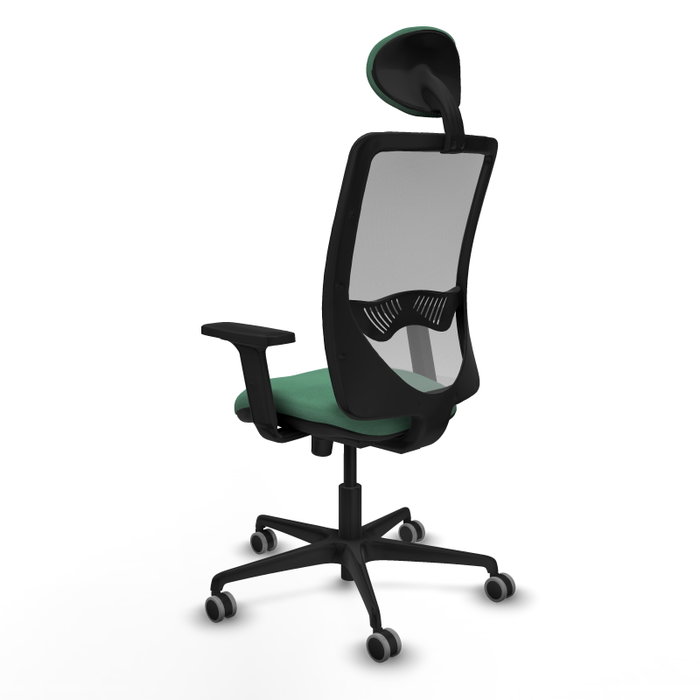 PIQUERAS Y CRESPO Silla de oficina Zulema con mecanismo Sincro, Verde esmeralda y Gris PIQUERAS Y CRESPO Silla de oficina Zulema con mecanismo Sincro, Verde esmeralda y Gris