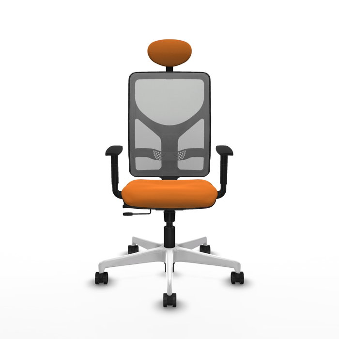 PIQUERAS Y CRESPO Silla de oficina Motilla con mecanismo Sincro/Traslack Naranja y Gris PIQUERAS Y CRESPO Silla de oficina Motilla con mecanismo Sincro/Traslack Naranja y Gris