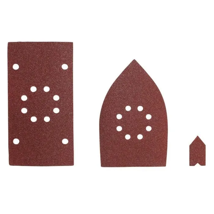 Ryobi 30 Hojas Abrasivas para Lijadora Multifunción Surtido 10x1/3 Hoja + 10 Triángulos + 10 Dedos Ryobi 30 Hojas Abrasivas para Lijadora Multifunción Surtido 10x1/3 Hoja + 10 Triángulos + 10 Dedos