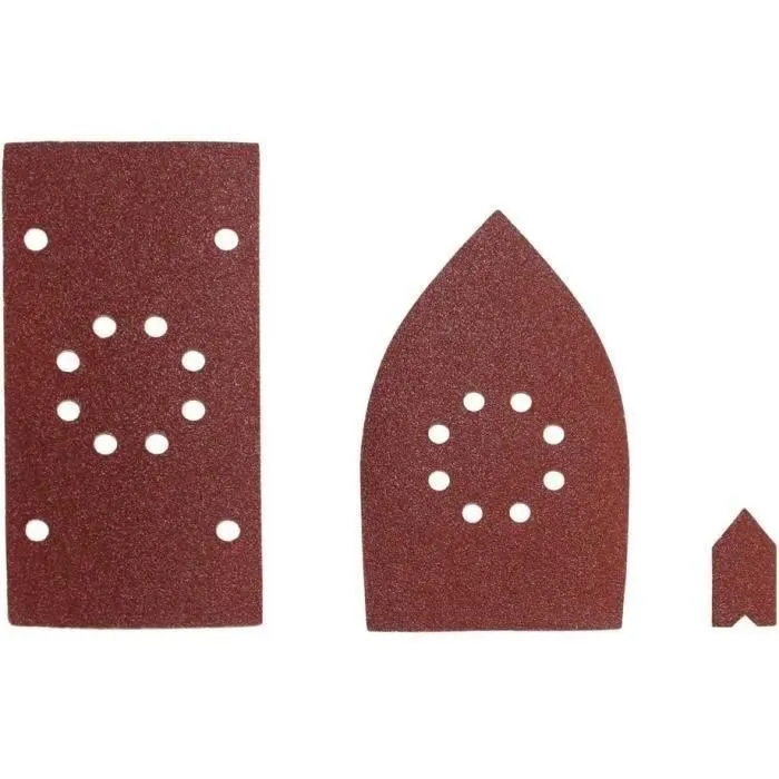 Ryobi 30 Hojas Abrasivas para Lijadora Multifunción Surtido 10x1/3 Hoja + 10 Triángulos + 10 Dedos Ryobi 30 Hojas Abrasivas para Lijadora Multifunción Surtido 10x1/3 Hoja + 10 Triángulos + 10 Dedos