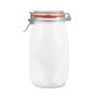 La Mediterranea Tarro Hermético Vidrio Clip 1500 ml (12 Unidades)