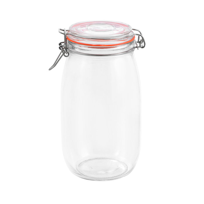 La Mediterranea Tarro Hermético Vidrio Clip 1500 ml (12 Unidades) La Mediterranea Tarro Hermético Vidrio Clip 1500 ml (12 Unidades)