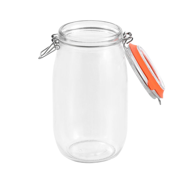 La Mediterranea Tarro Hermético Vidrio Clip 1500 ml (12 Unidades) La Mediterranea Tarro Hermético Vidrio Clip 1500 ml (12 Unidades)