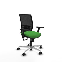 PIQUERAS Y CRESPO Silla de oficina Yunquera Verde con mecanismo Sincro