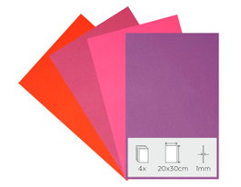 Innspiro Set de 4 láminas de goma EVA de 20x30cm de 1mm