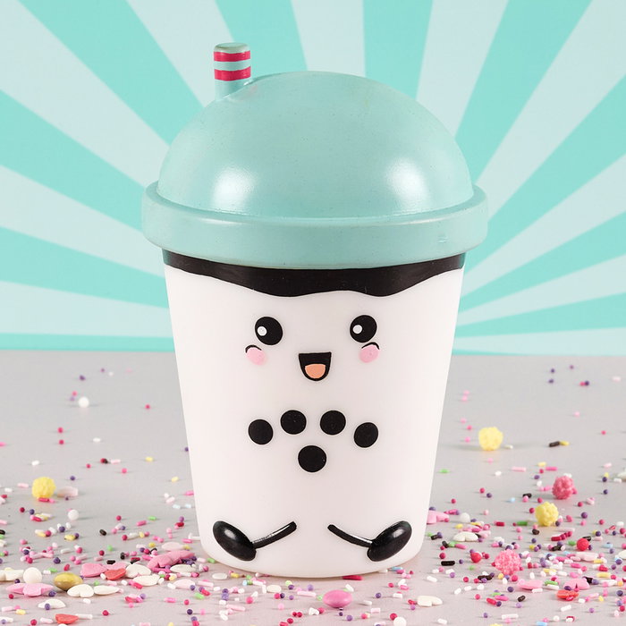 The Concept Factory Luz Quitamiedo Kawaii Smoothie Bubble Tea Cambia de Color Tacto Suave