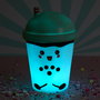 The Concept Factory Luz Quitamiedo Kawaii Smoothie Bubble Tea Cambia de Color Tacto Suave