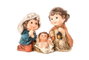 DKD Home Decor Nacimiento Resina Multicolor 11x6x8 cm