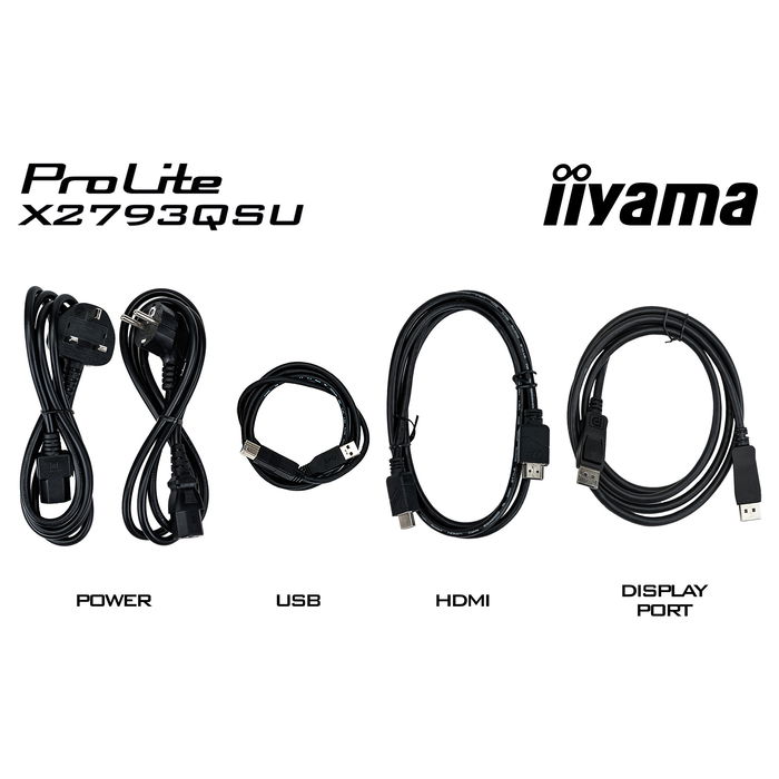 iiyama ProLite X2793QSU-B1 Monitor IPS 68.6 cm (27") Quad HD 2560x1440, 75 Hz, 1 ms, AMD FreeSync, HDMI+DP, 2xUSB, Negro