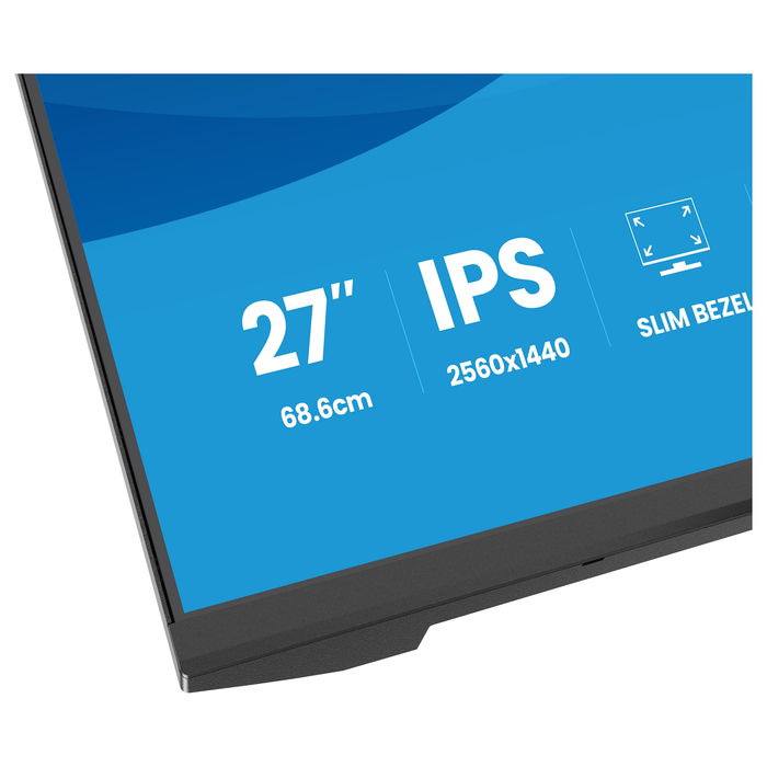 iiyama ProLite X2793QSU-B1 Monitor IPS 68.6 cm (27") Quad HD 2560x1440, 75 Hz, 1 ms, AMD FreeSync, HDMI+DP, 2xUSB, Negro