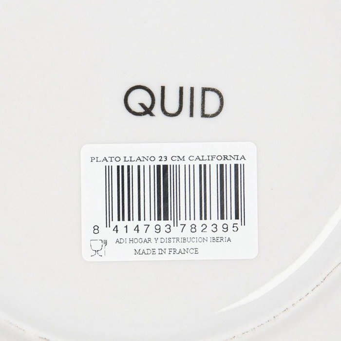 Plato Llano Porcelana California Quid 23 cm Plato Llano Porcelana California Quid 23 cm