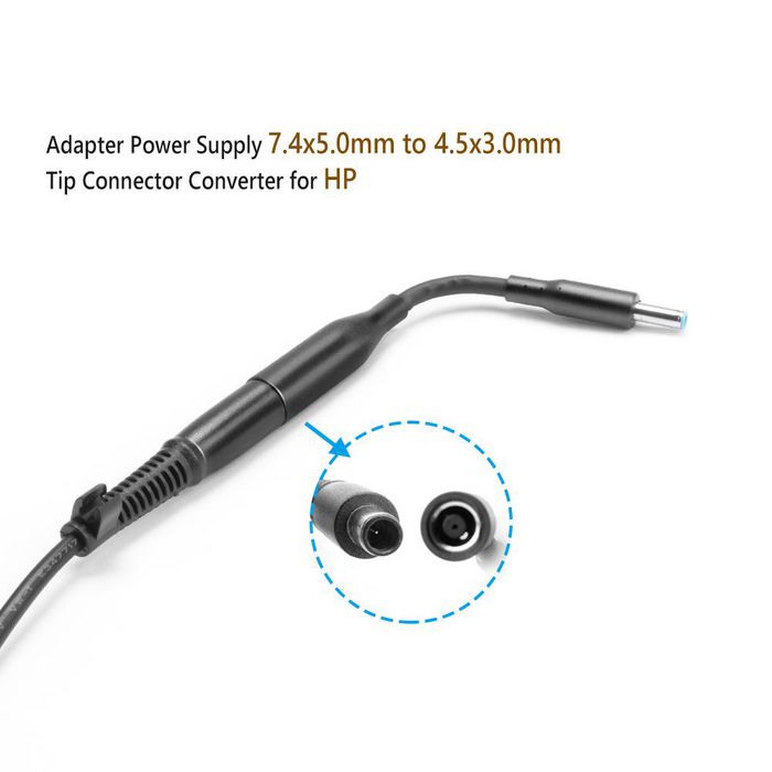 CoreParts Cable de Conversión HP Recto 7.4*5.0 a 4.5*3.0 CoreParts Cable de Conversión HP Recto 7.4*5.0 a 4.5*3.0