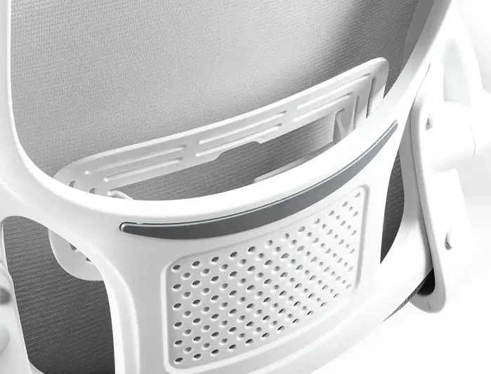 Q-connect Silla de Oficina Alba Malla Gris/Blanco