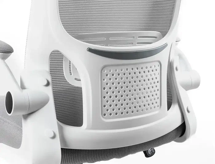 Q-connect Silla de Oficina Alba Malla Gris/Blanco