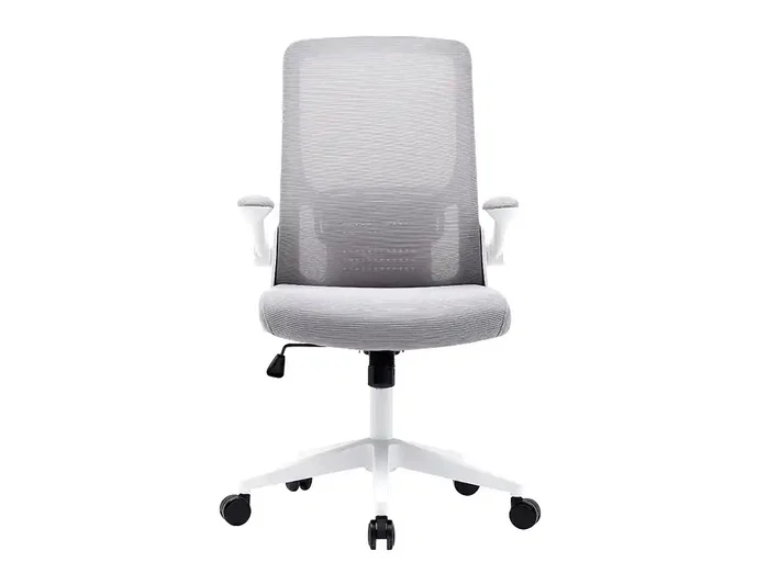 Q-connect Silla de Oficina Alba Malla Gris/Blanco
