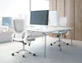 Q-connect Silla de Oficina Alba Malla Gris/Blanco