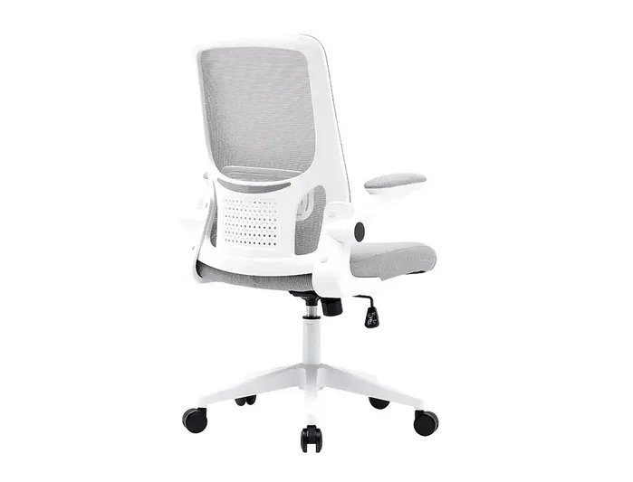 Q-connect Silla de Oficina Alba Malla Gris/Blanco