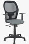 PIQUERAS Y CRESPO Silla de oficina Alocén, mecanismo Sincro/Traslack, Gris/Negro
