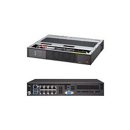 Super Micro Computer B.V. Barebone SuperServer 1U SYS-E300-9A-4CN8 Intel Atom C3558 (4C/4T) 2.2 GHz DDR4-SDRAM IPMI LAN