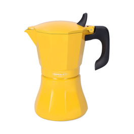 Oroley Cafetera Petra Mostaza de Aluminio para 9 Tazas