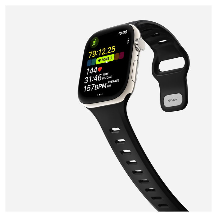 Nomad Tempo Band 46mm para Apple Watch - Correa Deportiva Ajustable en Negro Nomad Tempo Band 46mm para Apple Watch - Correa Deportiva Ajustable en Negro