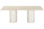 DKD Home Decor Mesa Centro Moderno Beige Granito MDF 130 x 70 x 45 cm
