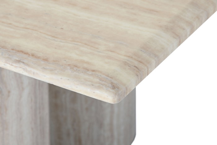 DKD Home Decor Mesa Centro Moderno Beige Granito MDF 130 x 70 x 45 cm