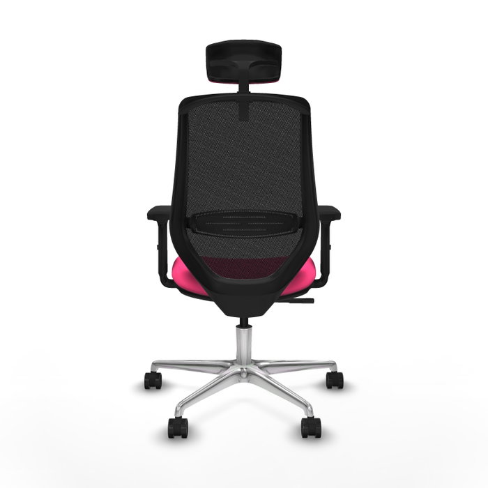 PIQUERAS Y CRESPO Silla de oficina Mardos con mecanismo Sincro, Rosa y Negro