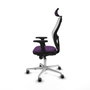 PIQUERAS Y CRESPO Silla de oficina Jorquera con mecanismo Sincro, morado y blanco