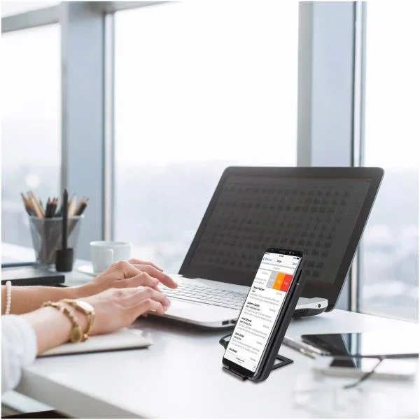 Celly WLFASTSTANDBK Cargador Inalámbrico con Soporte Stand, 10W, Negro