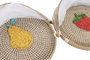 DKD Home Decor Cubreplatos Seagrass Fruta 2 Unidades Surtidas