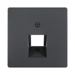 Berker 14076086 Zentralstück para UAE-Steckdose Q.1/Q.3 Anthrazit, 10 Piezas, IP20, Hager