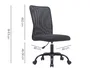 Q-connect Silla Parma Oficina Malla sin Reposabrazos Negro