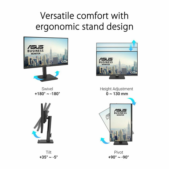 Asus VA24DQFS Monitor Profesional 23.8 IPS Full HD 100Hz Negro