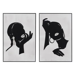 Cuadro Relieve 2/M Madera Decoración 40 X 60 cm (Set de 2)