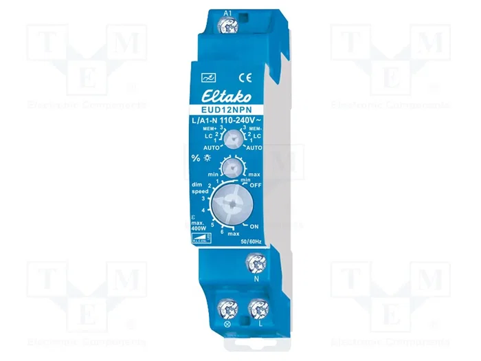 ELTAKO Atenuador para raíl DIN 230VAC 400W ELTAKO Atenuador para raíl DIN 230VAC 400W