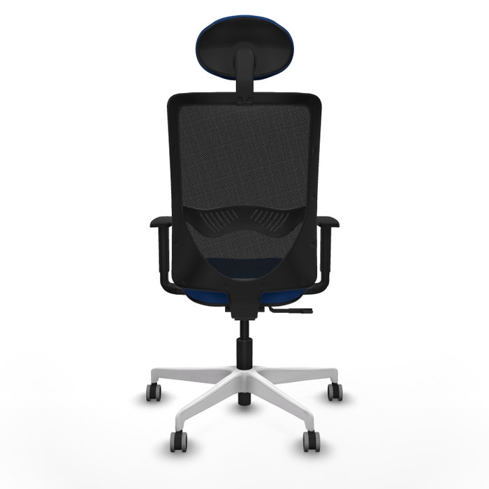 PIQUERAS Y CRESPO Silla de oficina Zulema Azul y Negro con mecanismo Sincro