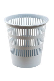 Papelera Plastico Rejilla Faibo 12 L Gris