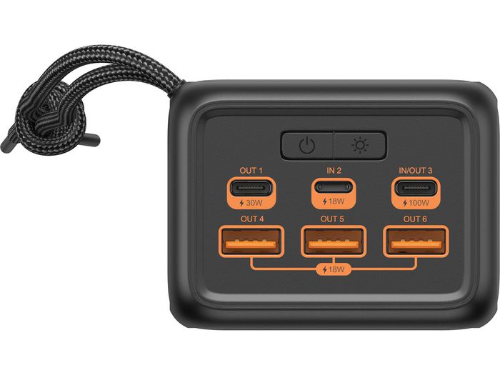 Sandberg Powerbank USB-C PD 130W 50000mAh, Batería Externa Alta Velocidad con Carga Rápida para Móviles y Portátiles