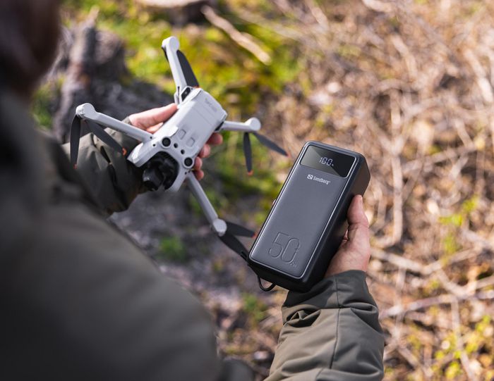 Sandberg Powerbank USB-C PD 130W 50000mAh, Batería Externa Alta Velocidad con Carga Rápida para Móviles y Portátiles