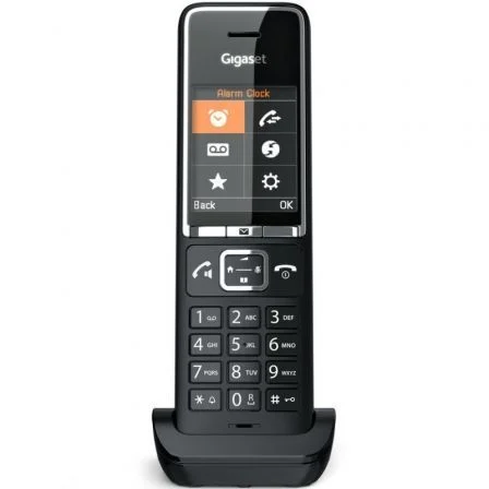 Gigaset Comfort 550HX Teléfono Inalámbrico DECT/Analógico/VoIP - Negro, Pantalla Color 2.2", HD Voice, ECO DECT, Compatible con Routers (FRITZ!Box/Speedport), S30852-H3051-R104