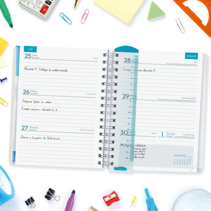 Finocam agenda docente magistral 1/4 svv personalizable pp tropic 2023-2024